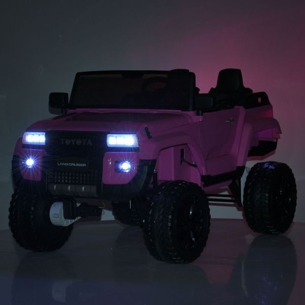 Дитячий електромобіль Джип Toyota (4 мотори 45W, MP3, USB, акум 24V7AH, пульт 2,4G  (Білий) M 6296EBLR-1(24V) фото