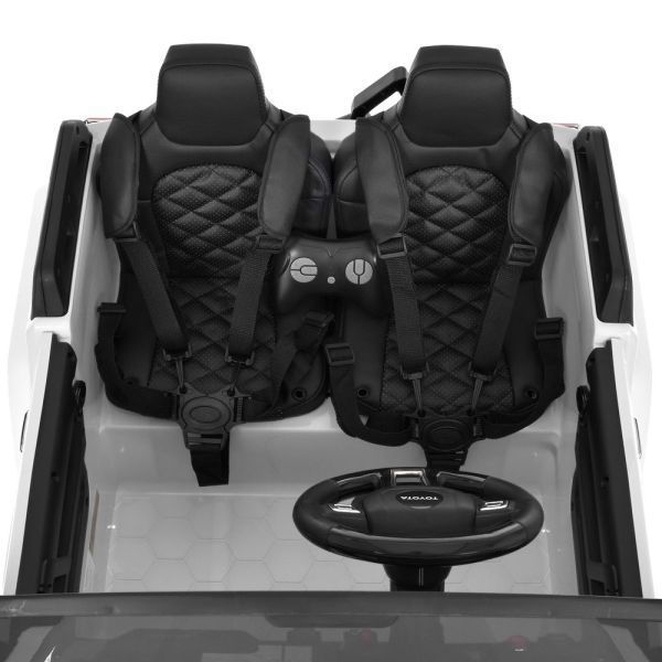 Дитячий електромобіль Джип Toyota (4 мотори 45W, MP3, USB, акум 24V7AH, пульт 2,4G  (Білий) M 6296EBLR-1(24V) фото
