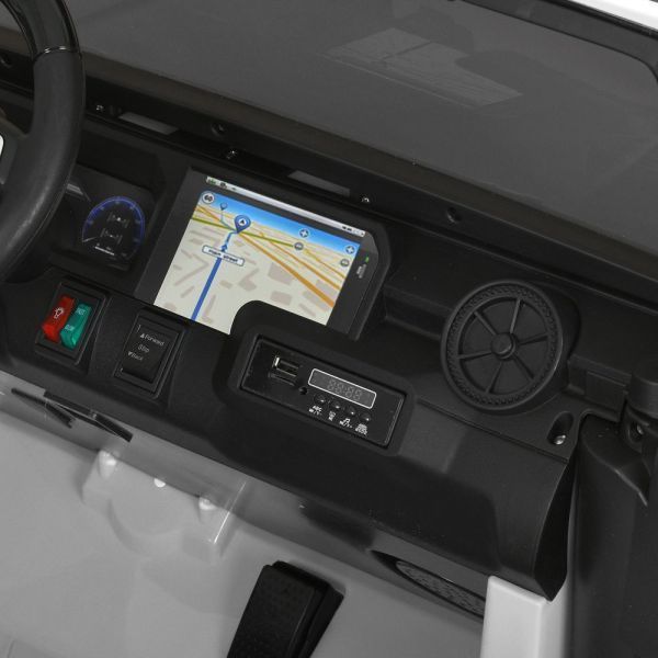 Дитячий електромобіль Джип Toyota (4 мотори 45W, MP3, USB, акум 24V7AH, пульт 2,4G  (Білий) M 6296EBLR-1(24V) фото