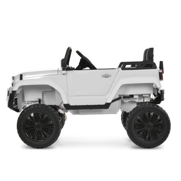 Дитячий електромобіль Джип Toyota (4 мотори 45W, MP3, USB, акум 24V7AH, пульт 2,4G  (Білий) M 6296EBLR-1(24V) фото