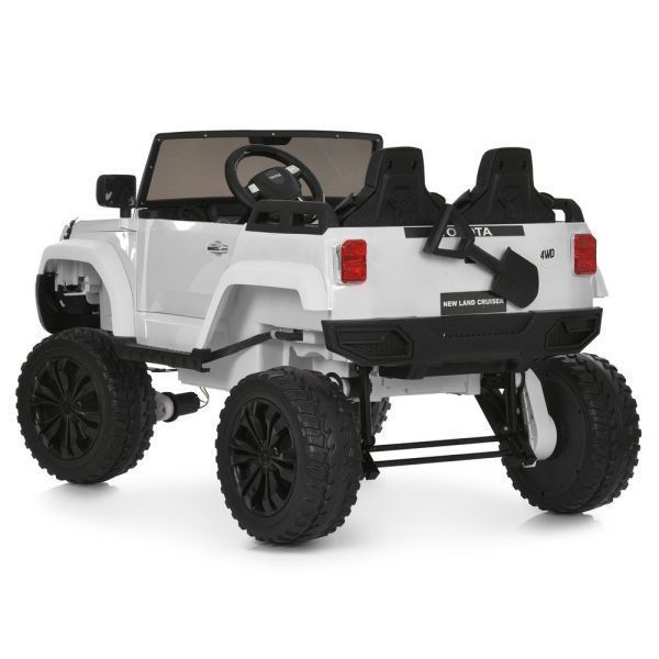 Дитячий електромобіль Джип Toyota (4 мотори 45W, MP3, USB, акум 24V7AH, пульт 2,4G  (Білий) M 6296EBLR-1(24V) фото