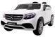 Детский электрокар Мерседес GLS63 AMG двухместный для детей от 1 года белого цвета. 1314 фото