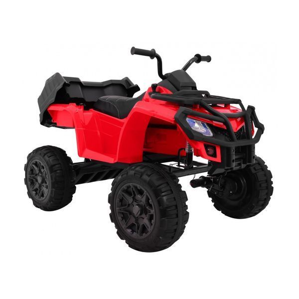 Детский квадроцикл Quad XL на аккумуляторе Красный + привод 4х4 + Багажный отсек + Свободный старт + EVA + Аудиосветодиод Красный PA.BDM0909.CR фото