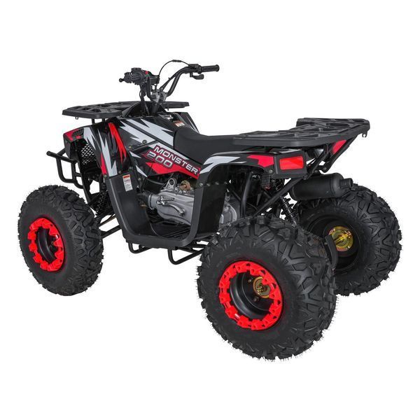 Квадроцикл бензиновий 200CC MONSTER Червоний PSP.ATV013.CR фото