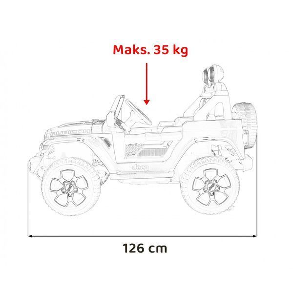 Дитячий Jeep Wrangler Rubicon на акумуляторі Зелений + Пульт + Радіо MP3 LED + Колеса EVA Зелений PA.DK-JWR555.ZIE фото