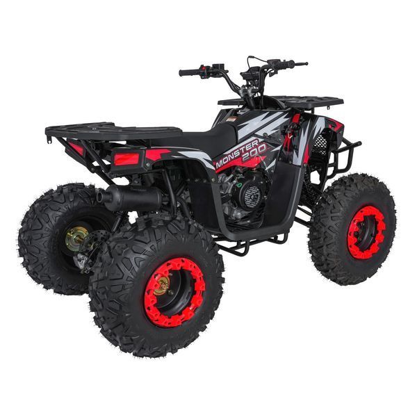 Квадроцикл бензиновий 200CC MONSTER Червоний PSP.ATV013.CR фото