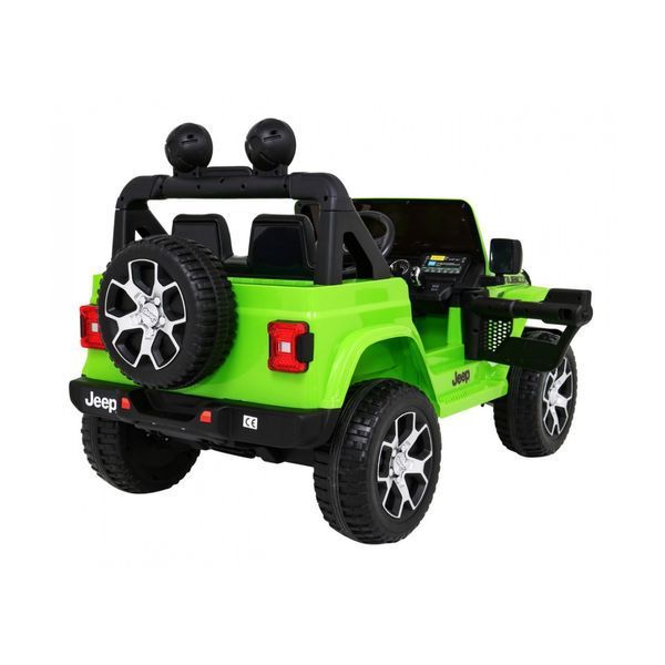 Дитячий Jeep Wrangler Rubicon на акумуляторі Зелений + Пульт + Радіо MP3 LED + Колеса EVA Зелений PA.DK-JWR555.ZIE фото