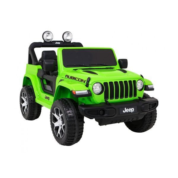 Дитячий Jeep Wrangler Rubicon на акумуляторі Зелений + Пульт + Радіо MP3 LED + Колеса EVA Зелений PA.DK-JWR555.ZIE фото