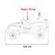 Дитячий Jeep Wrangler Rubicon на акумуляторі Зелений + Пульт + Радіо MP3 LED + Колеса EVA Зелений PA.DK-JWR555.ZIE фото 3