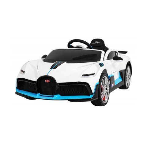 Bugatti Divo Автомобіль дитячий на акумуляторі Білий + Пульт + EVA + Free Start + LED MP3 Білий PA.HL338.BIA фото