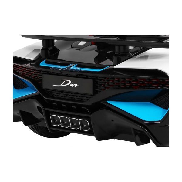 Bugatti Divo Автомобіль дитячий на акумуляторі Білий + Пульт + EVA + Free Start + LED MP3 Білий PA.HL338.BIA фото