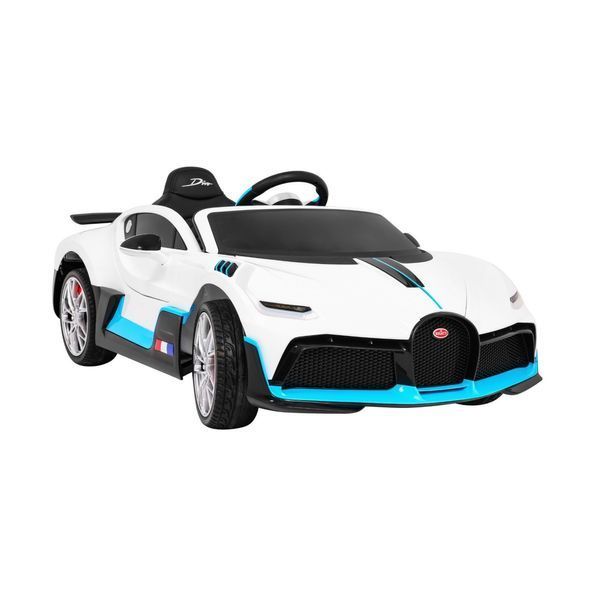 Bugatti Divo Автомобіль дитячий на акумуляторі Білий + Пульт + EVA + Free Start + LED MP3 Білий PA.HL338.BIA фото